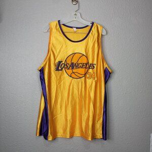 Los Angeles Lakers 34 Short Sleeve Jersey sz XL